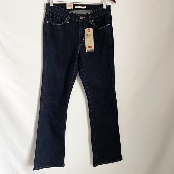 Levi's Classic Bootcut Jeans Dark Wash Size 6/ 28 - Picture 1 of 7